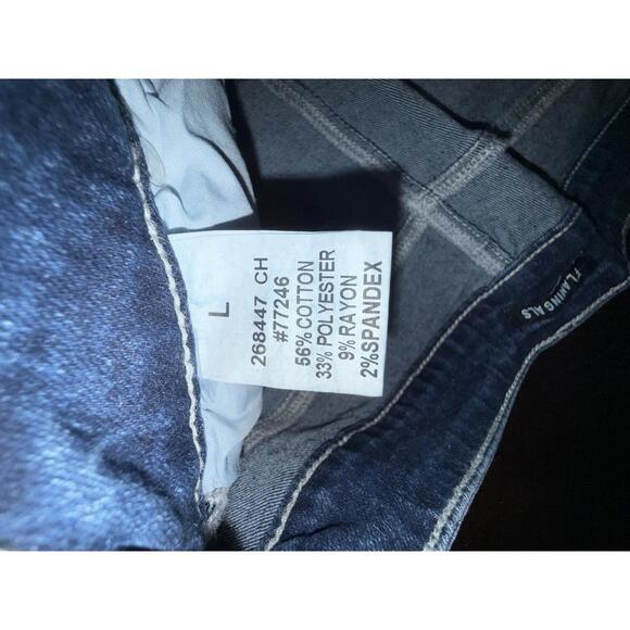Flamingals Cargo Blue  Jeans #77246 Size Large 29x32  Straight Leg Stretch - Picture 6 of 9